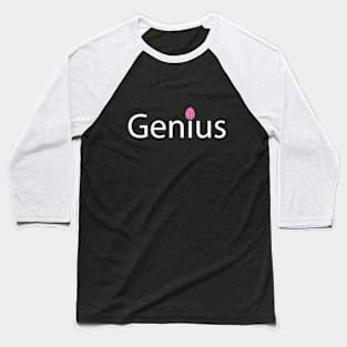 Genius typography design Baseball T-Shirt